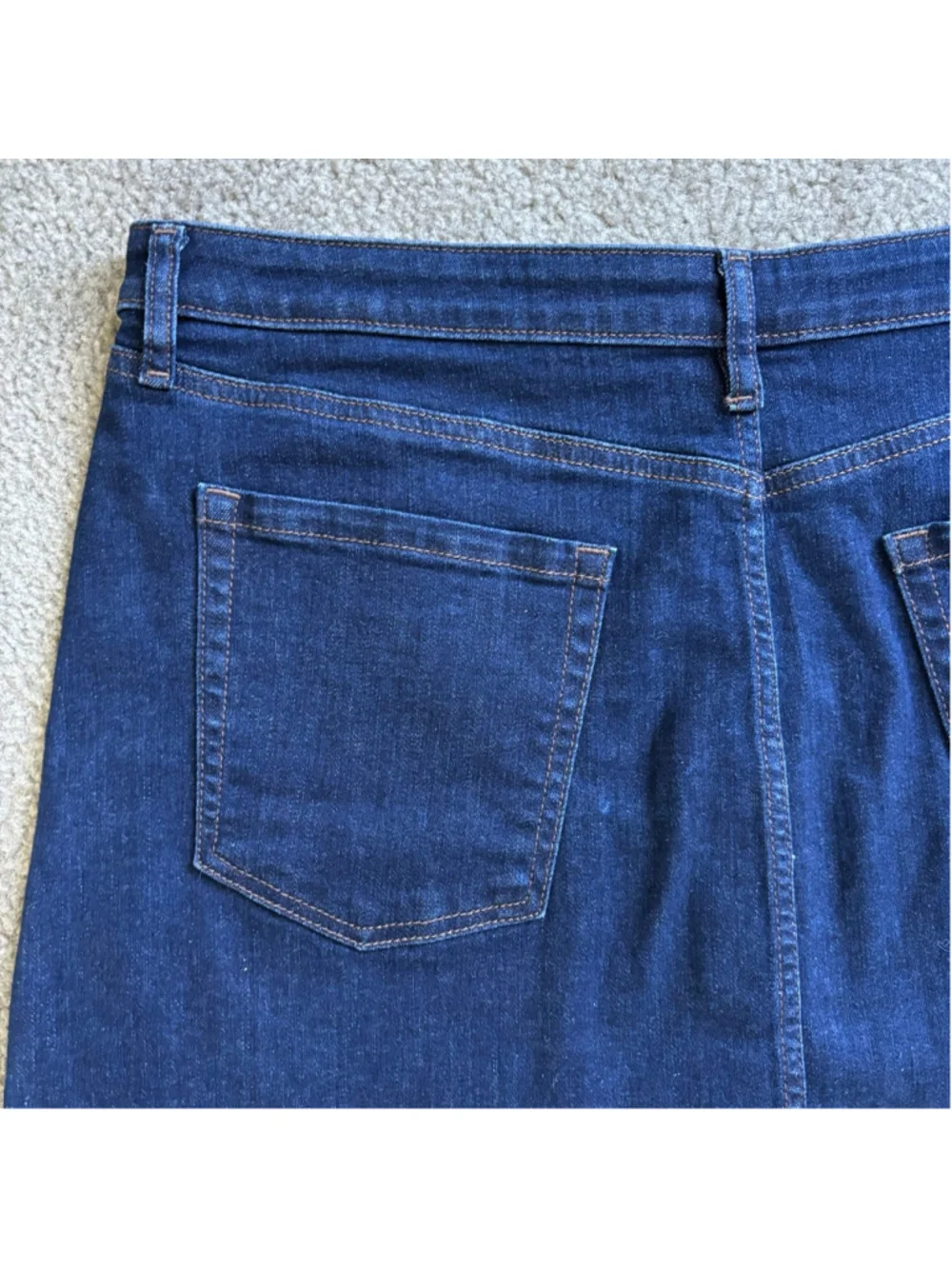 NWOT LOFT Outlet Denim Button Front Mini Skirt | Sz 14